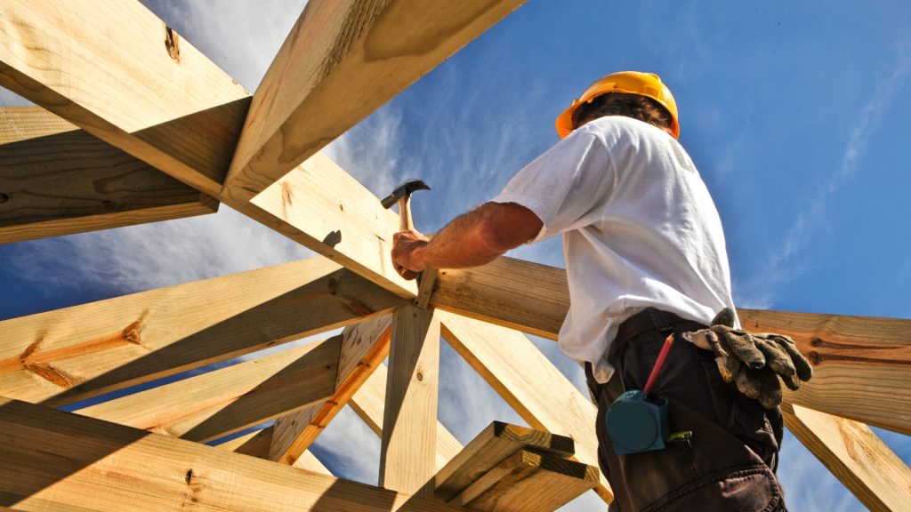 builder working in the sun